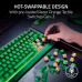Клавіатура механічна Razer BlackWidow V4 75%, 83key, Mechanical Tactile Switch GEN-3, USB-A, EN, RGB, Phantom Green Ed.