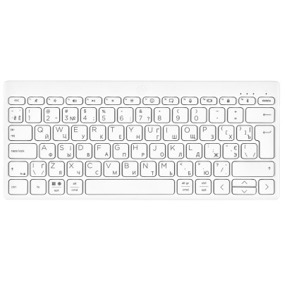 Клавіатура мембранна HP 350 Compact Multi-Device, 78key, BT, EN/UK, білий