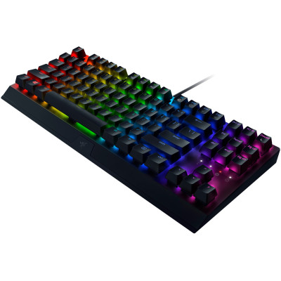 Клавіатура механічна Razer BlackWidow V3 TKL 87key, Green Switch, USB-A, EN/RU, RGB, чорний