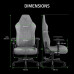 Крісло Razer Iskur V2 X, тканина, 2D-Armrests, сірий світлий