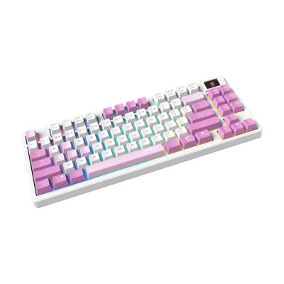 Клавіатура механічна MSI FORGE GK600 TKL W VIOLET UA 83key, mechanical Linear, USB-A, Wireless, Bluetooth, EN/UKR/RU, RGB, фіолетовий Клавіатура механічна MSI FORGE GK600 TKL W VIOLET UA 83key, mechanical Linear, USB-A, Wireless, Bluetooth, EN/UKR/RU, RGB, фіолетовий