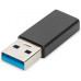 Адаптер DIGITUS USB-A > USB-C (M/F), 3A, 5GB, ver. 3.0