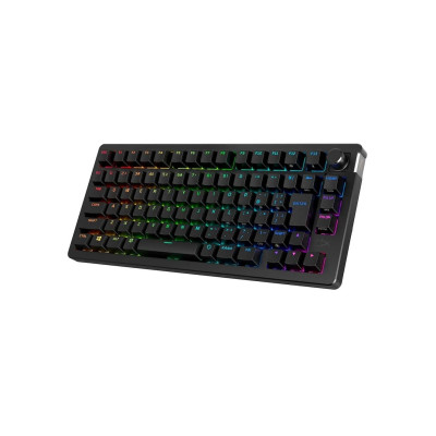 Клавіатура механічна HyperX Alloy Rise 75key, Red, USB-A/WL/BT, EN/UA, RGB, чорний