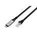 Кабель DIGITUS Ethernet USB-C - RJ45 CAT 6A S/FTP, 1 Gbit/s, 3m, LSZH
