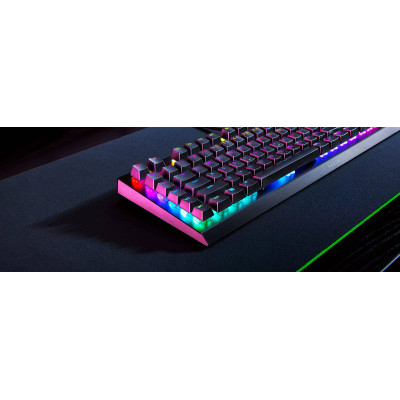 Клавіатура механічна Razer BlackWidow V4 X 110key, Green Switch, USB-A, EN/RU, RGB, чорний