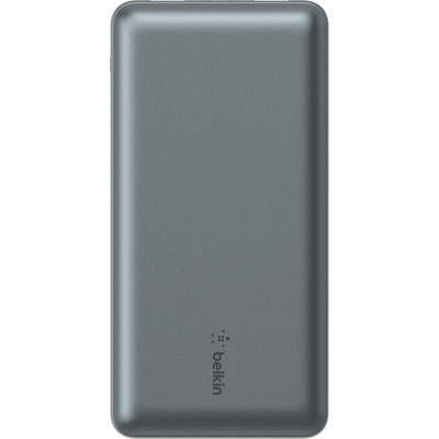 Акумулятор портативний літій-іонний Power Bank Belkin 10000мА·год, 15Вт, 2хUSB-A/USB-C, cірий Акумулятор портативний літій-іонний Power Bank Belkin 10000мА·год, 15Вт, 2хUSB-A/USB-C, cірий