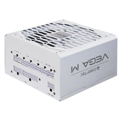 Блок живлення CHIEFTEC Vega M  (750W), >90%, 80+ Gold, 135мм FDB, 1xMB 24pin(20+4), 2xCPU 8pin(4+4), 3xMolex, 6xSATA, 4xPCIe 8pin(6+2), 1xPCIe GEN5 16pin, Fully Modular, White