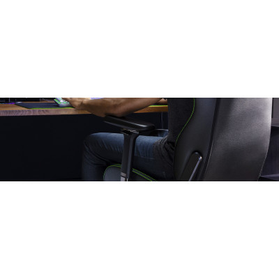 Крісло Razer Enki X ПУ шкіра, 2D-Armrests, чорно-зелений Крісло Razer Enki X ПУ шкіра, 2D-Armrests, чорно-зелений
