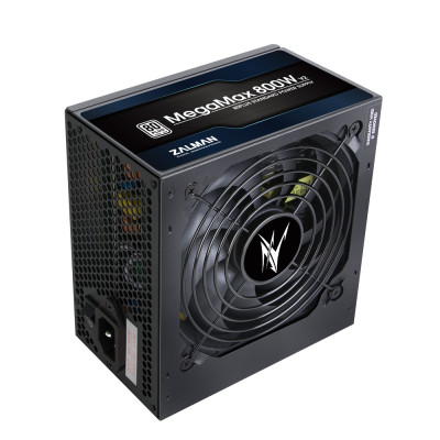 Блок живлення  Zalman Megamax  (800W), 83%, 80+ White, 120мм, 1xMB 24pin(20+4), 2xCPU (8pin+(4+4)pin) 4xMolex, 8xSATA, 4xPCIe 8pin(6+2)