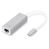 Адаптер DIGITUS USB-C - 10/100/1000 Mbps Ethernet Адаптер DIGITUS USB-C - 10/100/1000 Mbps Ethernet