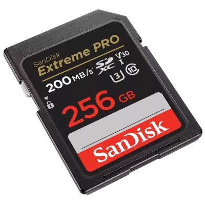 Карта пам'яті SanDisk SD 256GB C10 UHS-I U3 R200/W140MB/s Extreme Pro V30 Карта пам'яті SanDisk SD 256GB C10 UHS-I U3 R200/W140MB/s Extreme Pro V30