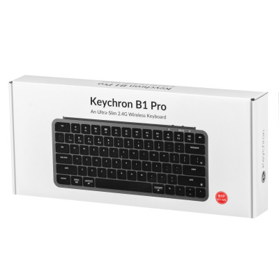 Клавіатура мембрана Keychron B1 Pro, USB/WL/BT, space gray Клавіатура мембрана Keychron B1 Pro, USB/WL/BT, space gray