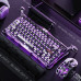 Клавіатура магнітна GravaStar Mercury V75 Pro 80keys, Magnetic Jade Gaming, 8K, USB-A, RGB, Iron Purple