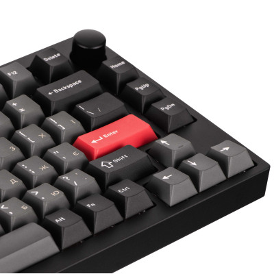 Клавіатура механічна Lemokey P1 Pro 84Key, Keychron Super Banana, WL/BT/USB-A, QMK/VIA, Hot-Swap, EN/UKR, RGB, Knob, Carbon Black Клавіатура механічна Lemokey P1 Pro 84Key, Keychron Super Banana, WL/BT/USB-A, QMK/VIA, Hot-Swap, EN/UKR, RGB, Knob, Carbon Black