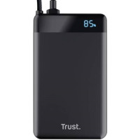 Акумулятор портативний літій-іонний power bank Trust Fiera, 10000мА·год, 2хUSB-C, 20W, PD/QC 3.0, чорний