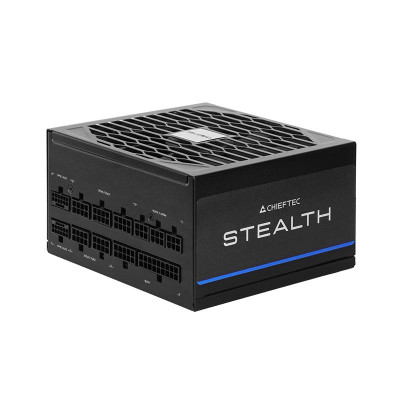 Блок живлення CHIEFTEC Stealth (1200W), >92%, 80+ Platinum, 135мм FDB, 1xMB 24pin(20+4), 2xCPU 8pin(4+4), 2xMolex, 10xSATA, 3xPCIe 8pin(6+2), 2xPCIe GEN5 16pin, Fully Modular