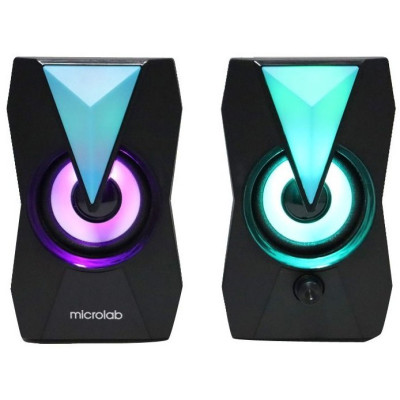 Акустична система MICROLAB B-22 2.0, USB, mini-jack, чорний