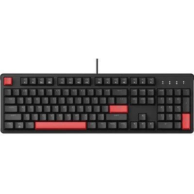 Клавіатура механічна Lemokey X3 104Key, Keychron Red, USB-A, QMK/VIA, Hot-Swap, EN/UKR, RGB, чорний Клавіатура механічна Lemokey X3 104Key, Keychron Red, USB-A, QMK/VIA, Hot-Swap, EN/UKR, RGB, чорний