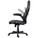 Крісло Trust GXT703 Riye, ПУ шкіра, Foldable Armrests, чорний