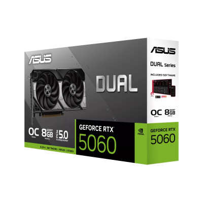 Відеокарта ASUS GeForce RTX 5060 8GB GDDR7 OC DUAL-RTX5060-O8G-A Відеокарта ASUS GeForce RTX 5060 8GB GDDR7 OC DUAL-RTX5060-O8G-A