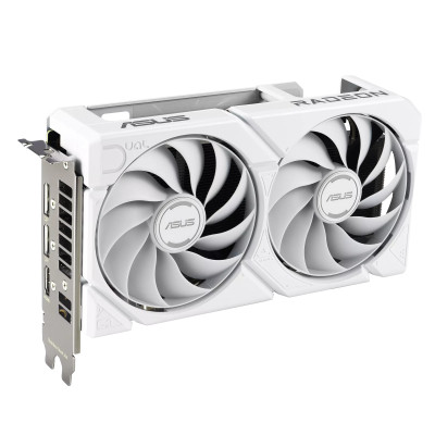Вiдеокарта ASUS Radeon RX 9060 XT 16GB GDDR6 OC DUAL-RX9060XT-16G-WHITE білий