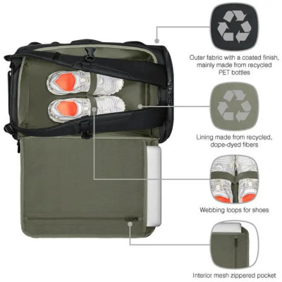 Дорожня сумка-рюкзак Wenger, UrbanOne Duffle backpack з відсіком для ноутбука 15.6 Дорожня сумка-рюкзак Wenger, UrbanOne Duffle backpack з відсіком для ноутбука 15.6