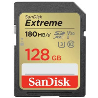 Карта пам'яті SanDisk SD 128GB C10 UHS-I U3 R180/W90MB/s Extreme V30 Карта пам'яті SanDisk SD 128GB C10 UHS-I U3 R180/W90MB/s Extreme V30