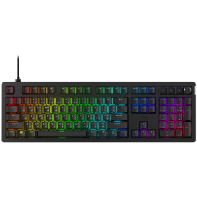 Клавіатура механічна HyperX Alloy Rise 106key, Red, USB-A, EN/UA, RGB, чорний Клавіатура механічна HyperX Alloy Rise 106key, Red, USB-A, EN/UA, RGB, чорний