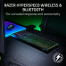 Клавіатура механічна BlackWidow V4 Low-profile HyperSpeed, 104key, Yellow Switch, USB-A/WL/BT, EN, RGB, чорний
