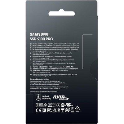 Накопичувач SSD Samsung M.2 4TB PCIe 5.0 9100PRO