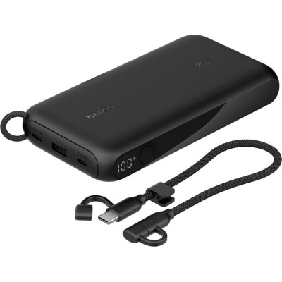 Акумулятор портативний літій-іонний Power Bank Belkin 20000мА·год, 20Вт, з дисплеєм, чорний