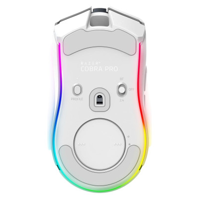 Миша Razer Cobra Pro, RGB, USB-A/WL/BT, білий Миша Razer Cobra Pro, RGB, USB-A/WL/BT, білий