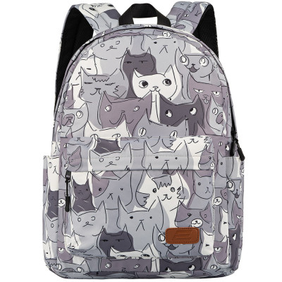 Рюкзак 2Е, TeensPack Cats, сірий