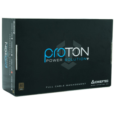 Блок живлення CHIEFTEC Proton (1000W), >85%, 80+ Bronze, 140мм, 1xMB 24pin(20+4), 1xCPU 8pin(4+4), 1xCPU 8pin, 3xMolex, 9xSATA, 6xPCIe 8pin(6+2), Fully Modular