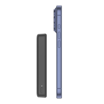 Акумулятор портативний літій-іонний Power Bank Belkin 10000мА·год, 15Вт, Slim Magnetic, чорний Акумулятор портативний літій-іонний Power Bank Belkin 10000мА·год, 15Вт, Slim Magnetic, чорний