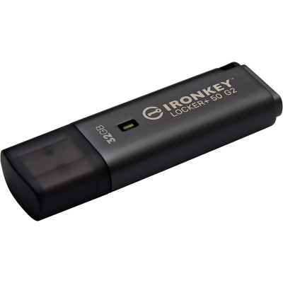 Накопичувач Kingston   32GB USB 3.2 Type-A Gen1 IronKey Locker+ 50 G2