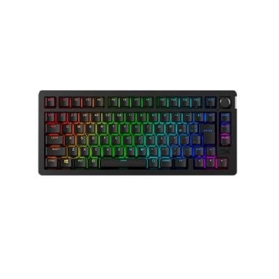 Клавіатура механічна HyperX Alloy Rise 75key, Red, USB-A/WL/BT, EN/UA, RGB, чорний