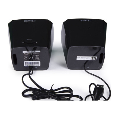 Акустична система MICROLAB B-16 2.0, USB, mini-jack, чорний