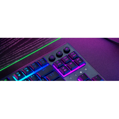 Клавіатура механічна Razer Ornata V3 TKL 84key, Mecha-Membrane Switch, USB-A, EN/UK, RGB, чорний