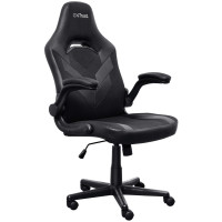 Крісло Trust GXT703 Riye, ПУ шкіра, Foldable Armrests, чорний