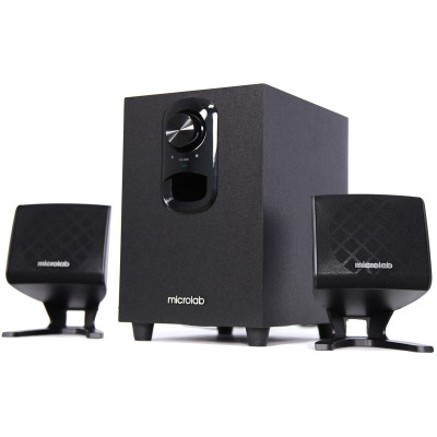 Акустична система MICROLAB M-108 2.1, 11W, mini-jack, чорний
