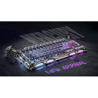 Клавіатура механічна GravaStar Mercury K1 Pro 80keys, GravaStar x Kailh Speedy Mint, BT/WL/USB, cyberpunk Клавіатура механічна GravaStar Mercury K1 Pro 80keys, GravaStar x Kailh Speedy Mint, BT/WL/USB, cyberpunk