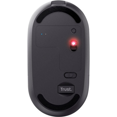 Миша Trust Puck Rechargeable,  Ultra-Thin,  BT/WL,  Silent,  чорний