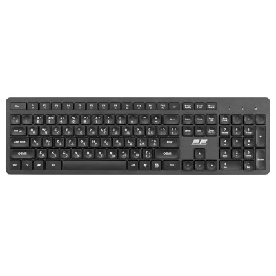 Комплект клавіатура та миша 2E MK420 WL, EN/UK/RU, чорний