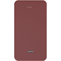 Акумулятор портативний літій-іонний Power Bank Hama 20000 мА·год, USB-C/USB-A, red
