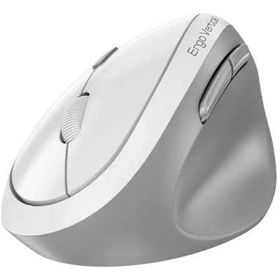 Миша Genius Ergo 8350S, Silent, AI, WL/BT, біло-сірий