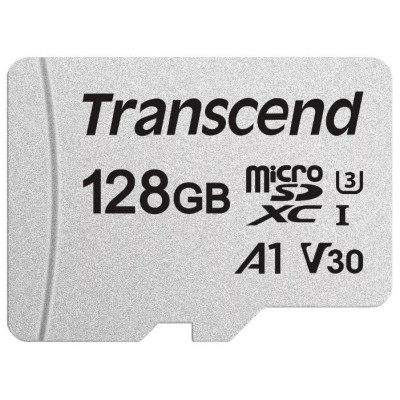 Карта пам'яті Transcend microSD  128GB C10 UHS-I R100/W40MB/s + SD