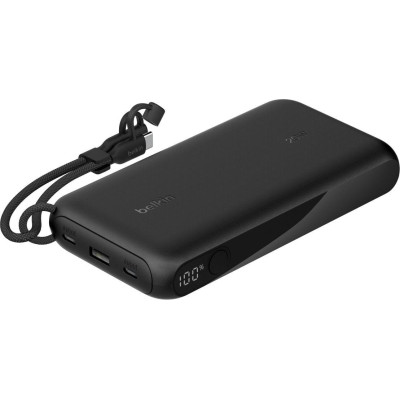 Акумулятор портативний літій-іонний Power Bank Belkin 20000мА·год, 20Вт, з дисплеєм, чорний