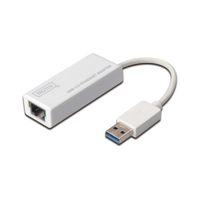 Адаптер DIGITUS USB 3.0 to Gigabit Ethernet, білий