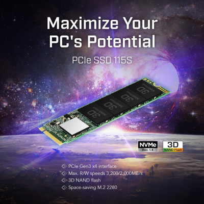 Накопичувач SSD Transcend M.2 250GB PCIe 3.0 MTE115S